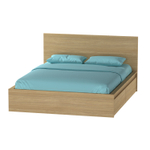 Кровать Варма сэнг 160, габариты: 176*208*100/38, скандинавский дуб