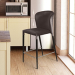 Стул полубарный Albert, бархат антрацит 14/опора конус