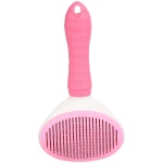 Пуходёрка самоочищающаяся для собак и кошек «ЛАПУСИКИ», цвет розовый, 20*11см (блистер)