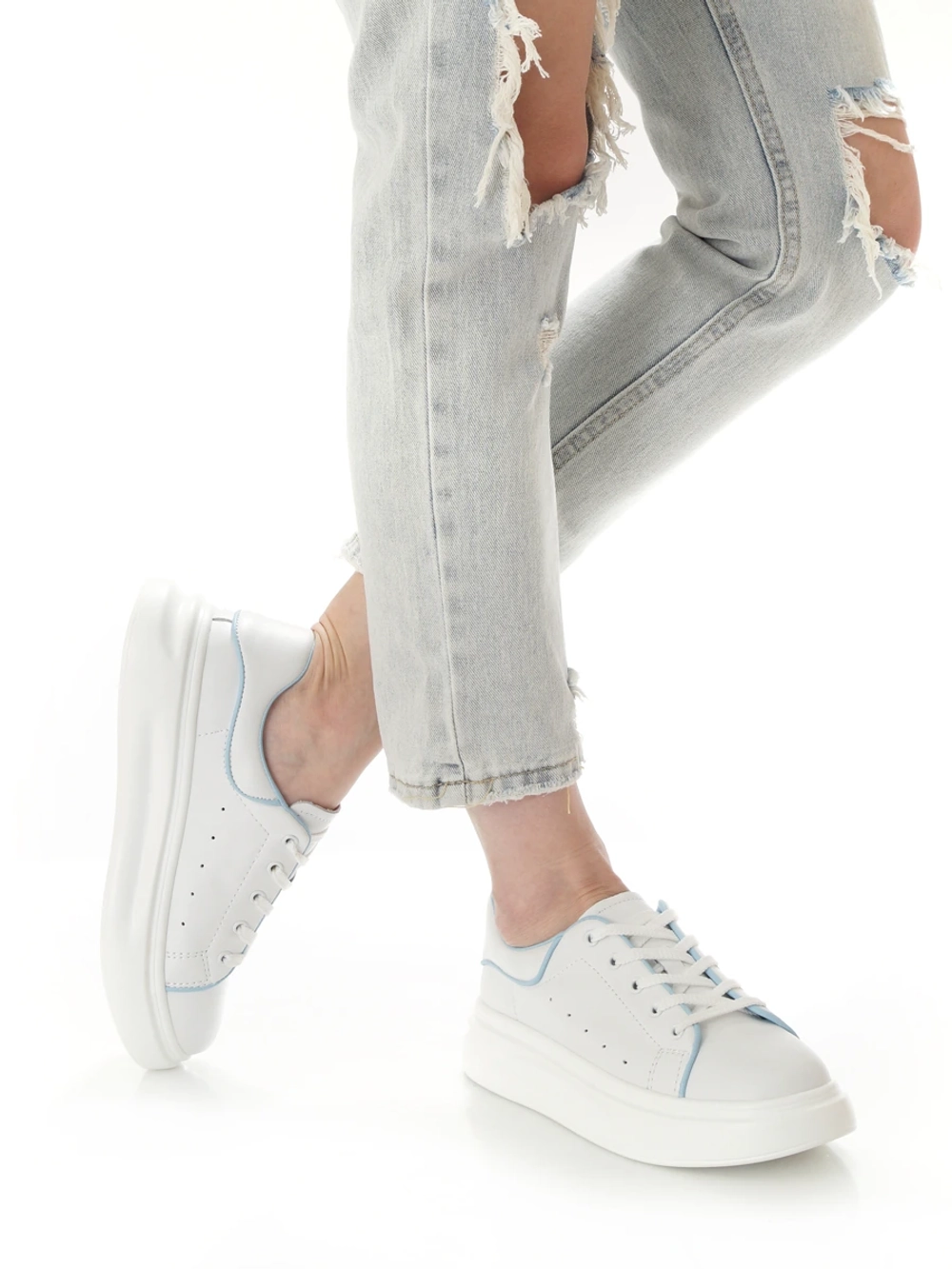 Кроссовки женские летние натуральная кожа