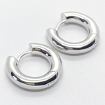 Ювелирные швензы Конго с родиевым покрытием, размер 20*4,3 мм, цена за пару