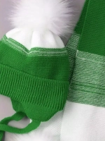 Шапка детская зимняя вязаная и шарф