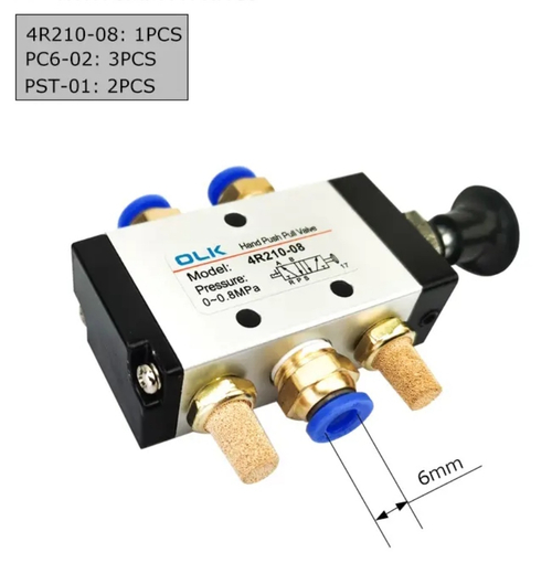 Пневмораспределитель с ручным управлением