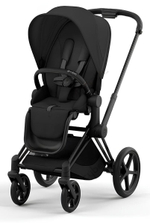 Коляска Cybex Priam IV Matt Black complete Cloud T Mirage Grey Plus Base T 4 в 1 Sepia Black