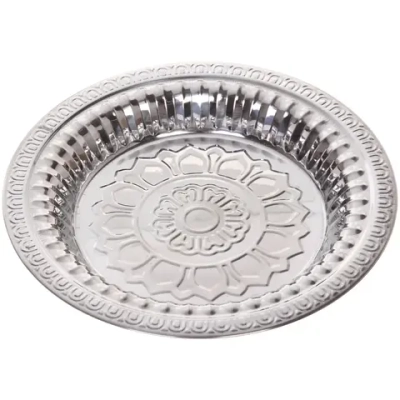 Поднос металлический «Цветок» 24см