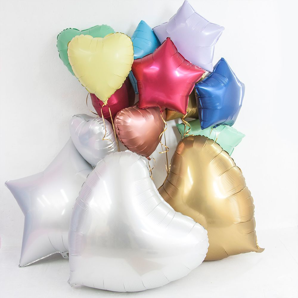 Шар (18"/46 см) Сердце, Макарунс, Нежная мята