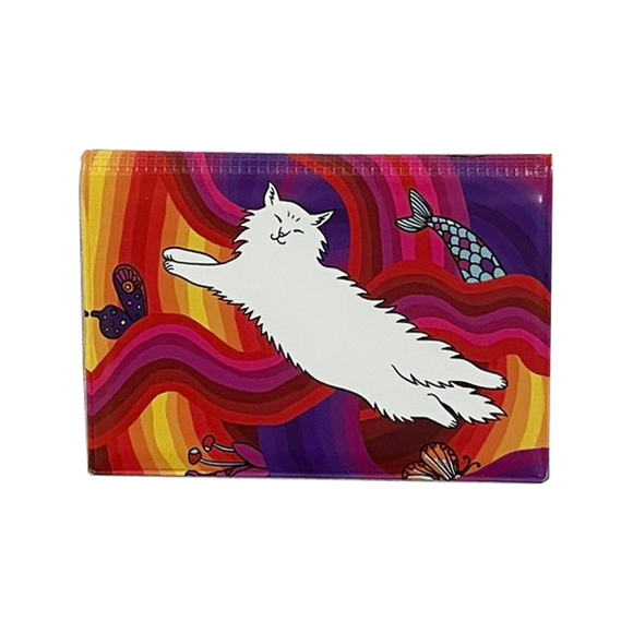 Обложка для транспортной карты "Мур-мяу" увеличенная