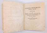 "Интегральное исчисление (Institutiоnum Сalсuli Intеgrаlis) Том 1". Эйлер Леонард (Leonhаrdi Еuleri). 1824 г.