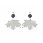 Серьги листья Ester Bijoux Канадский Клён OR905-S BW