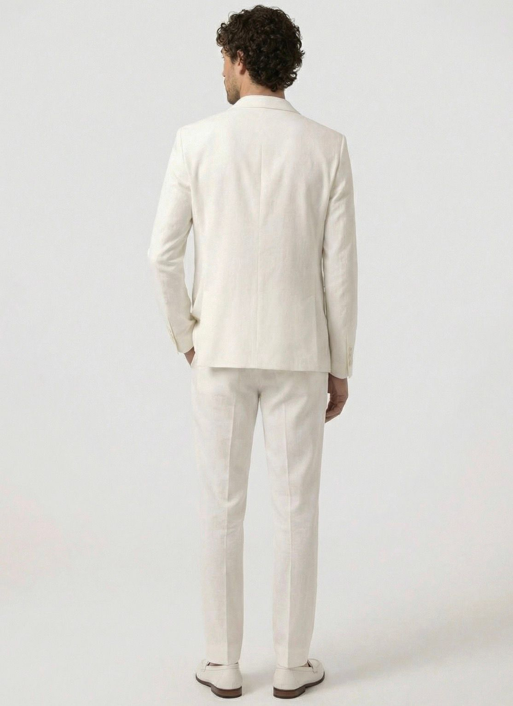 Мужской костюм оверсайз (белый) А61