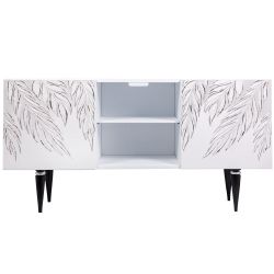 Тумба под ТВ Тропик 117см Классика Айс Найт Сильвер