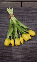 Тюльпаны 30 см 7 цветов / #03 (желтые)