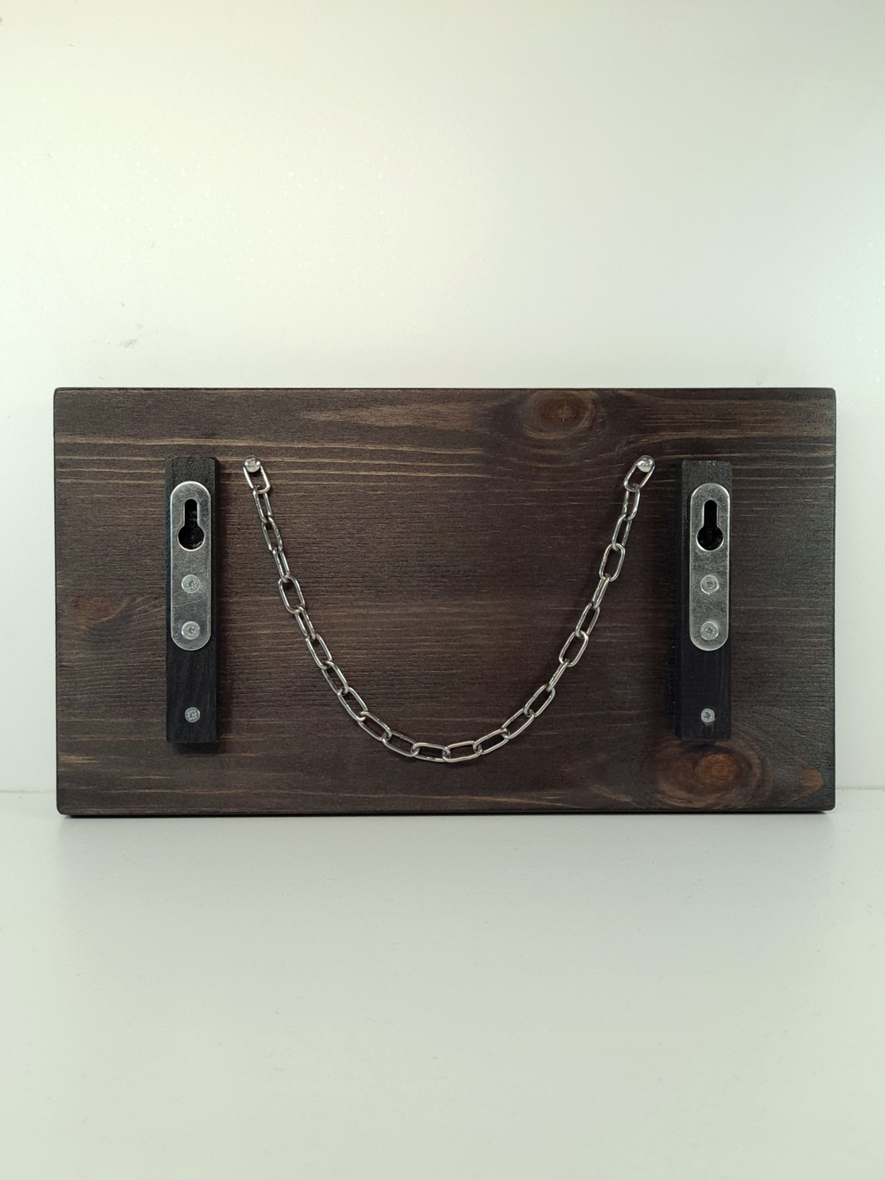 Подкова-сувенир «серебро» на черном, с цепочкой. Панно на стену