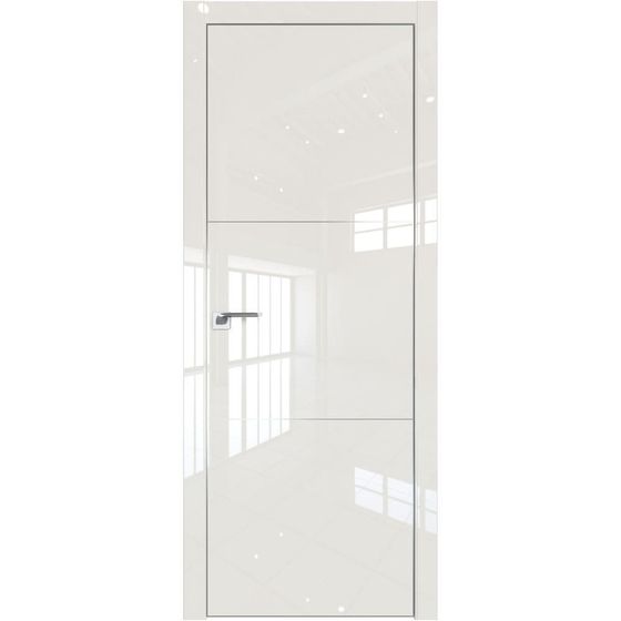 Profil Doors 13LE магнолия люкс с алюминиевым молдингом профиль серебро