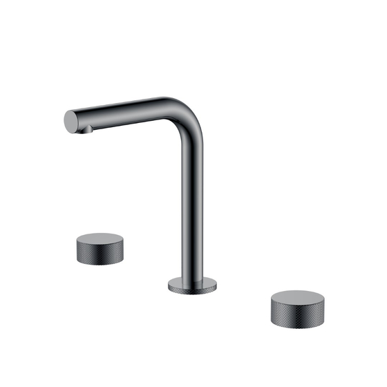 Смеситель на столешницу STICK TOUCH на 3 отв. Shine Gun Metal