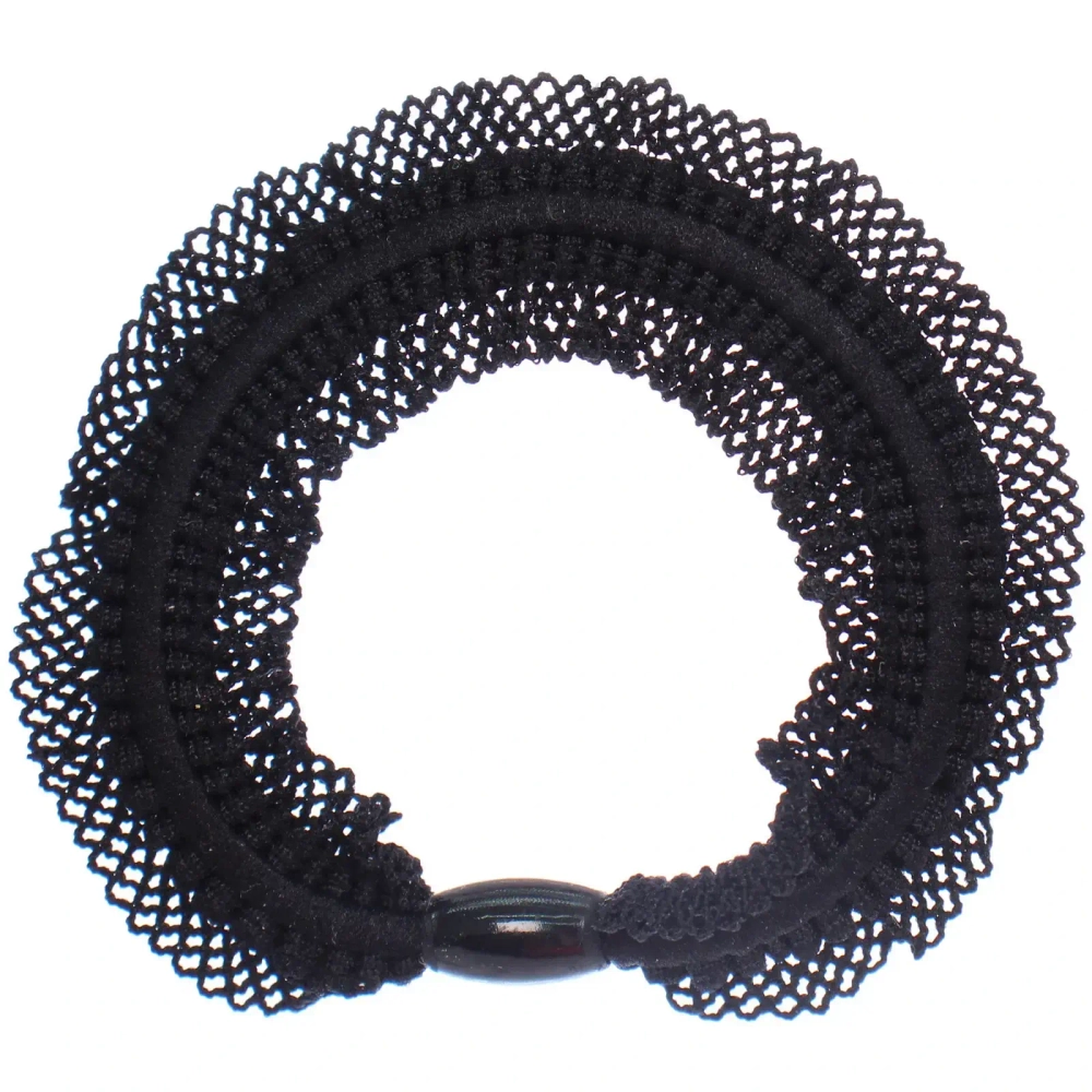 Резинки для волос в наборе 5шт «АЛИСА», цвет цвет черный, d-5,5см (Подвес Единорог)