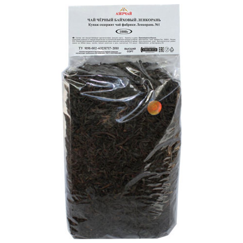 Чай листовой АЗЕРЧАЙ "Ленкорань" черный крупнолистовой 1000 г, 414271
