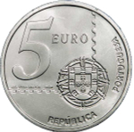 Portugal 5 Euro 2003 – 150th Anniversary of the First Portuguese Postage Stamp