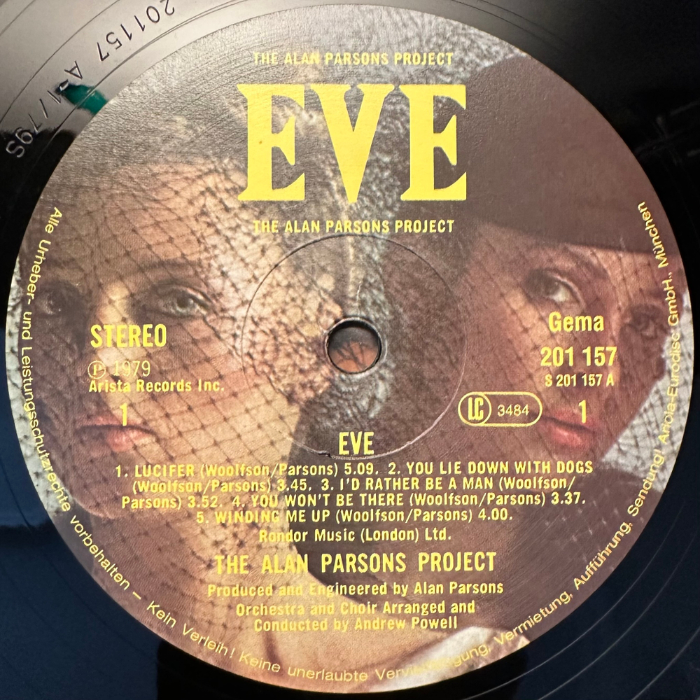 The Alan Parsons Project - Eve (Германия 1983г.)