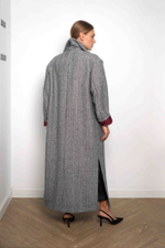 Пальто "Миллионерша" в елочку