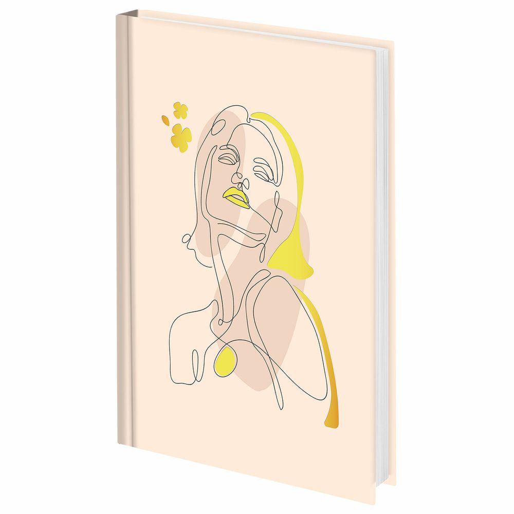 Ежедневник недатированный А5 145х215 мм ламинированная обложка с фольгой 160 л. STAFF "Силуэт" (115565)