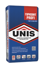 Наливной пол UNIS ГОРИЗОНТ PROFI износостойкий высокопрочный цементный  20 кг