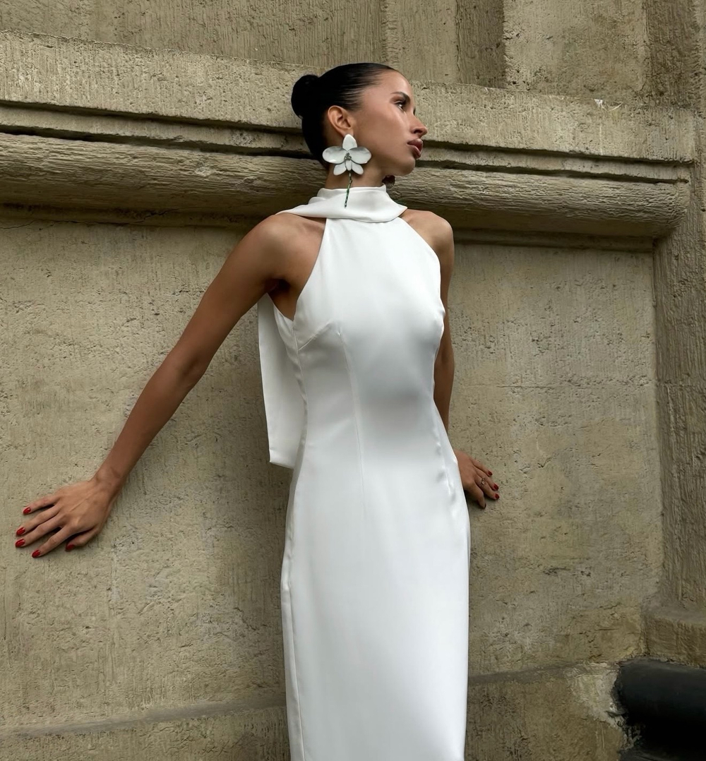 Шелковое платье Meet His Parents