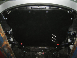 Защита картера двигателя, КПП (2 мм, сталь) для Hyundai Sonata 2010-2014 (V = 2.0; 2.4), Hyundai Grandeur 2011-2016 (V = 3.0 AT) Sheriff.10.1923