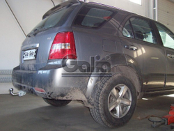 Фаркоп оцинкованный Galia K028A для Kia Sorento 2002-2009(паспорт и сертификат в комплекте)(без электрики)