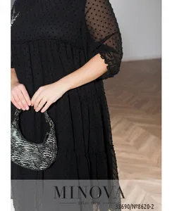 Платье 8620-2-черный Minova