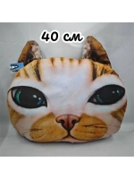3Д подушка с лицом кота 40 см