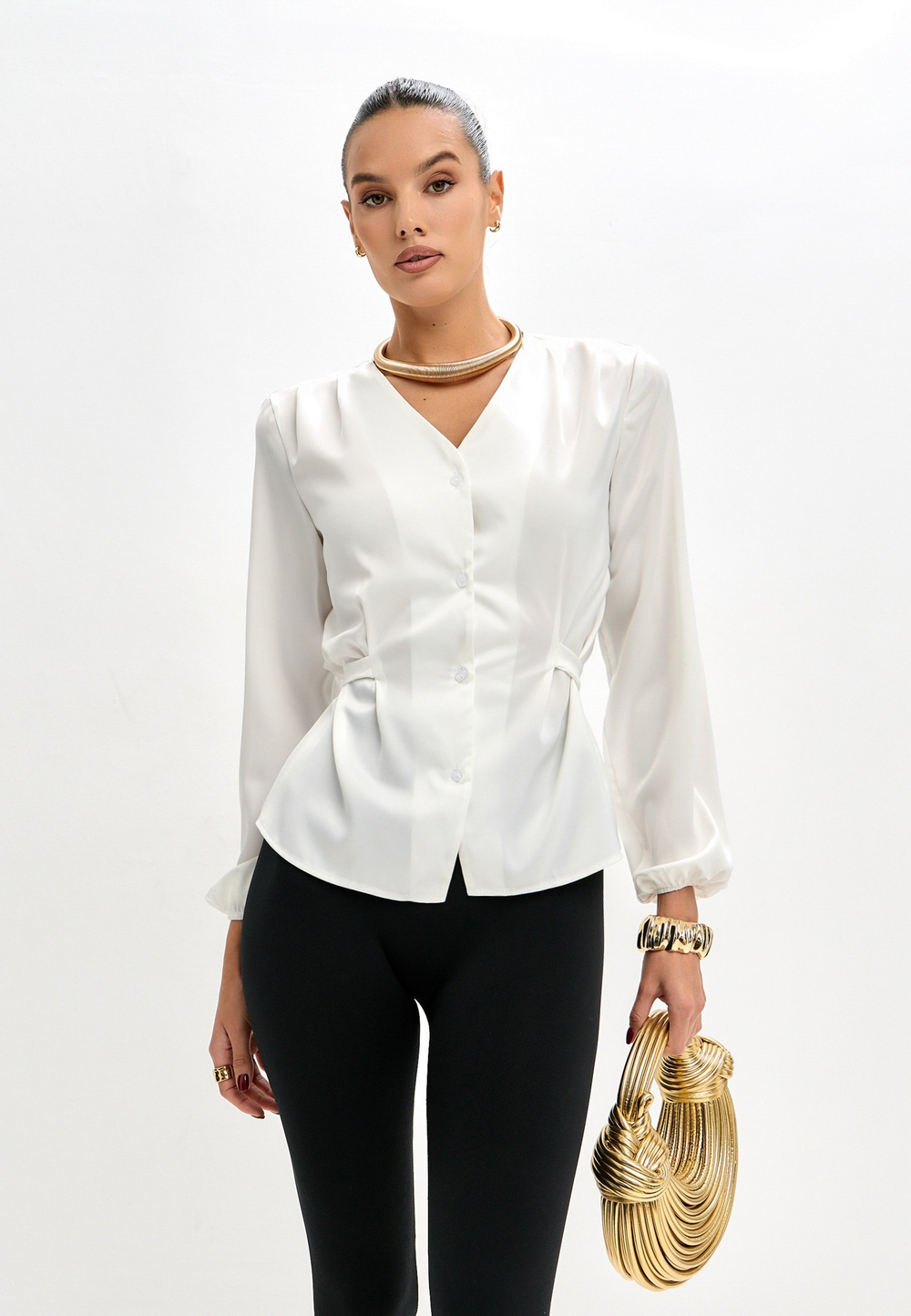 Блузка с завязками