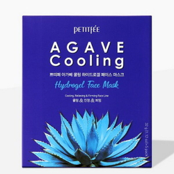 Охлаждающая гидрогелевая маска с экстрактом агавы Petitfee Agave Cooling Hydrogel Face Mask, 32г*1шт