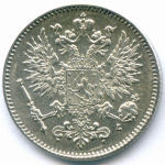 50 пенни 1911 год (L). Россия для Финляндии. XF+