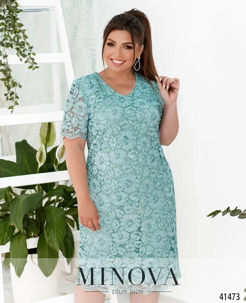 Платье 159-бирюза Minova