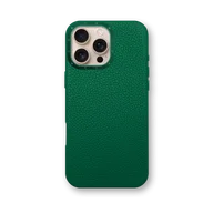 Чехол для iPhone 16 - Зернистая кожа - зелёный