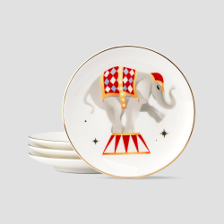 Набор из 4 блюд для закусок Farforite «Цирковое представление» в подарочной коробке
