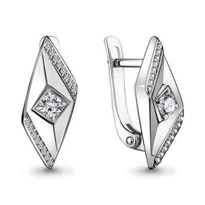 941568А Серьги из Золота с бриллиантами из коллекции "Galaxy"