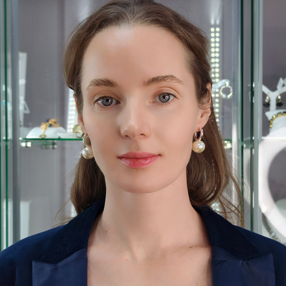 Серьги Fiore Luna WHITE PEARL ABE23446-04 S