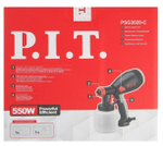Краскораспылитель P.I.T PSG3020-C МАСТЕР 550Вт,700мл/мин,емкость 800мл