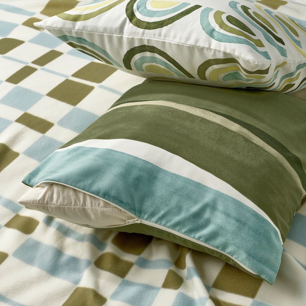 Плед IKEA SVARTFIBBLA (СВАРТФИББЛА), Разноцветный, 120х160 см