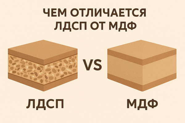 Чем отличается ЛДСП от МДФ