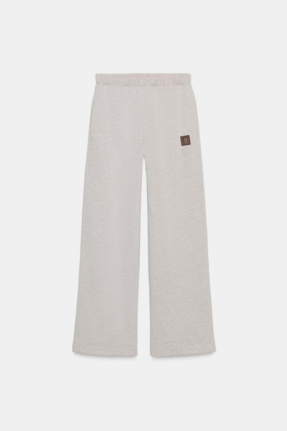 ZARA БРЮКИ ИЗ МЯГКОЙ ТКАНИ С ЭТИКЕТКОЙ, БЕЖЕВЫЙ