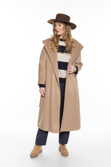 ШЕРСТЯНОЕ ПАЛЬТО-ХАЛАТ