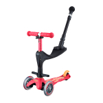Самокат Mini Micro Deluxe Plus  3 в 1  красный рубин