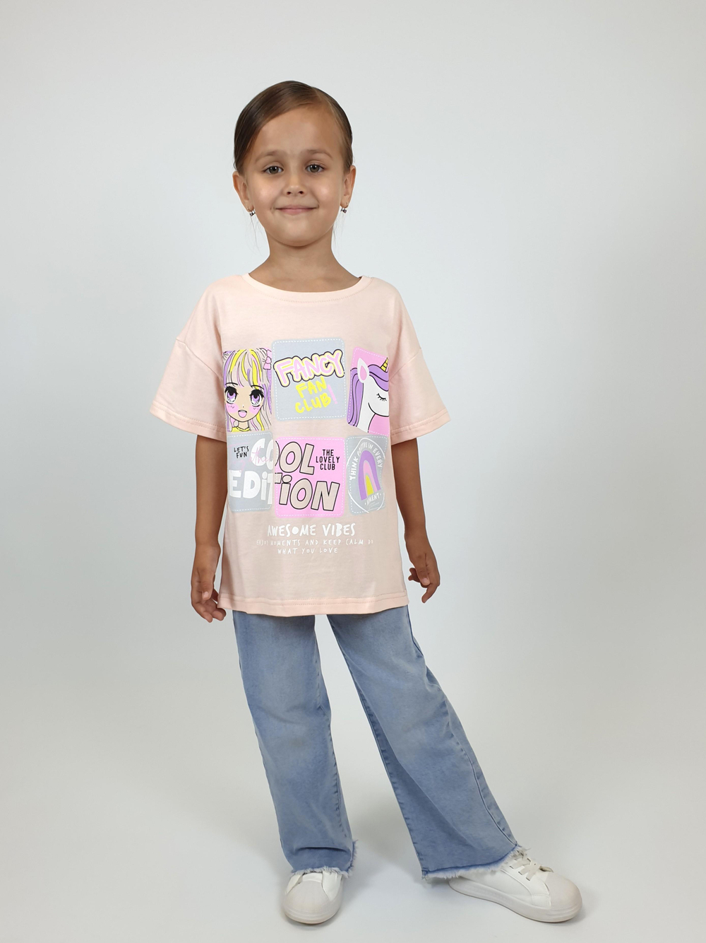 6-63-1 Футболка для девочки Luneva