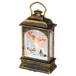 Светильник ЭРА ENIN-HW новогодний светодиодный Новогодние истории настольный динамичный свет 13 см