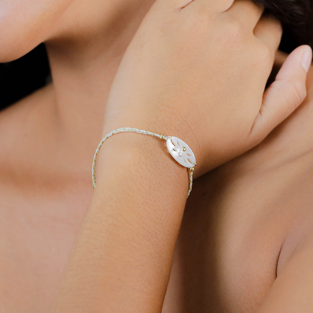 Браслет Franck Herval, Angelique, с перламутром и стразами, FH26.1-13-73170 (белый)