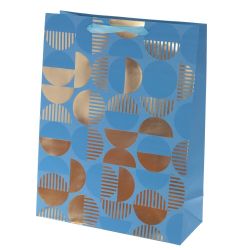 GAEM Пакет подарочный L (бумага 210г/м2, блок микс 12шт), L30 W12 H39 см, 4в.