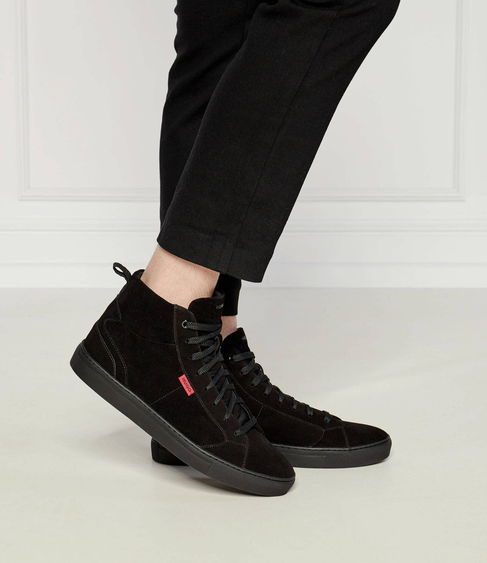 Кожаные кроссовки HUGO - черный(50523731)